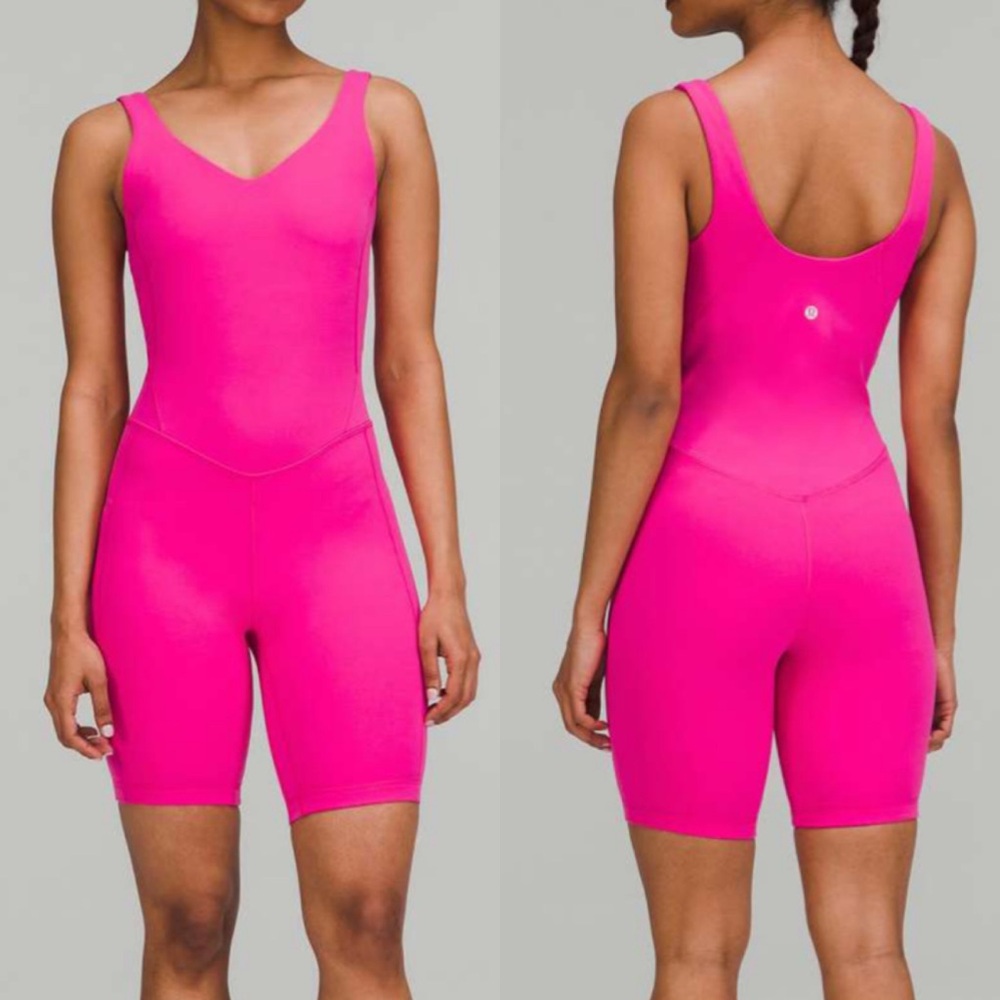 NWT Lululemon Sonic Pink 8” Bodysuit Size 10